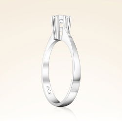 F Renk 0,30 Karat HRD Sertifikalı Tektaş Pırlanta Yüzük - 2