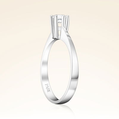 G Renk 0,30 Karat HRD Sertifikalı Tektaş Pırlanta Yüzük - Pare Pırlanta