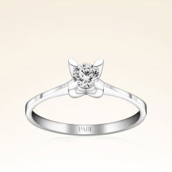 G Renk 0,30 Karat HRD Sertifikalı Tektaş Pırlanta Yüzük - 1