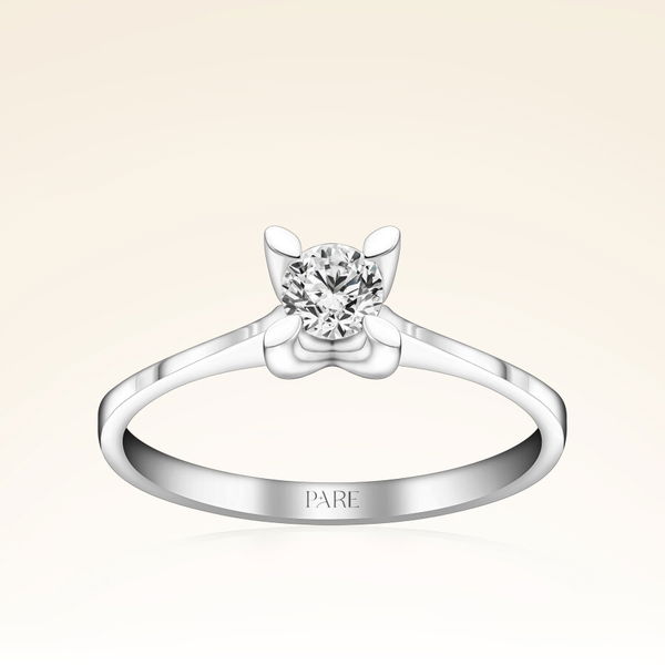 G Renk 0,30 Karat HRD Sertifikalı Tektaş Pırlanta Yüzük - Pare Pırlanta