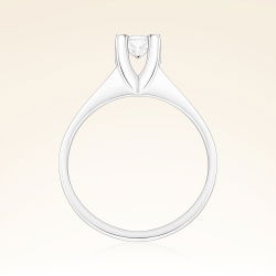 G Renk 0,30 Karat HRD Sertifikalı Tektaş Pırlanta Yüzük - 3