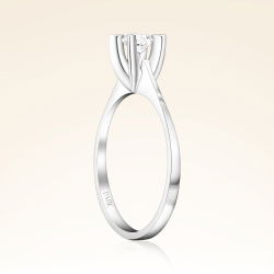 G Renk 0,30 Karat HRD Sertifikalı Tektaş Pırlanta Yüzük - 2