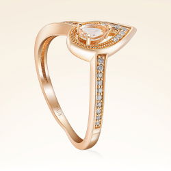 0,30 Karat Morganit Pırlanta Yüzük - PR01440 - 2