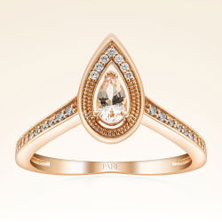 0,30 Karat Morganit Pırlanta Yüzük - PR01440 - 1