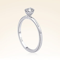 0,30 Karat Pırlanta Oval Tektaş Yüzük - 2