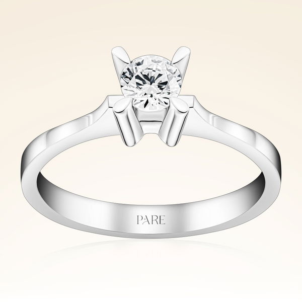 G Renk 0,30 Karat HRD Sertifikalı Tektaş Pırlanta Yüzük - Pare Pırlanta