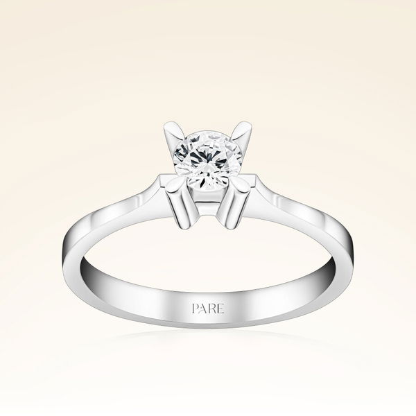 G Renk 0,30 Karat HRD Sertifikalı Tektaş Pırlanta Yüzük - Pare Pırlanta