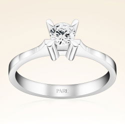 G Renk 0,30 Karat HRD Sertifikalı Tektaş Pırlanta Yüzük - 1