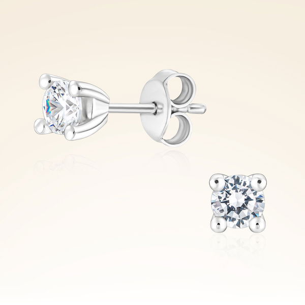 0,30 Karat Tektaş Pırlanta Küpe - Pare Pırlanta