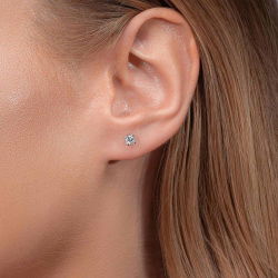 0,30 Karat Tektaş Pırlanta Küpe - PR00535 - 3