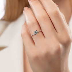 0,30 Karat Tektaş Pırlanta Yüzük - PR01359-H40 - 5