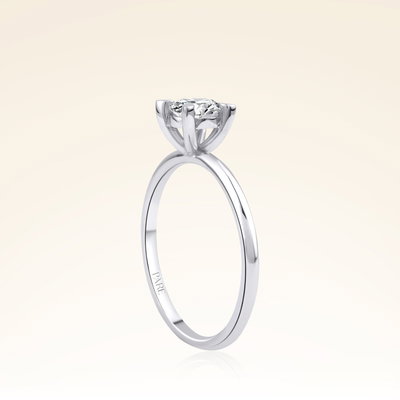 G Renk 0,30 Karat HRD Sertifikalı Tektaş Pırlanta Yüzük - Pare Pırlanta