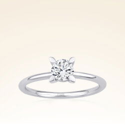 G Renk 0,30 Karat HRD Sertifikalı Tektaş Pırlanta Yüzük - 1