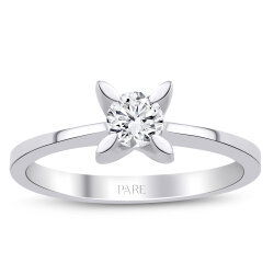 0,30 Karat Tektaş Pırlanta Yüzük - PR01370-H40 - 1