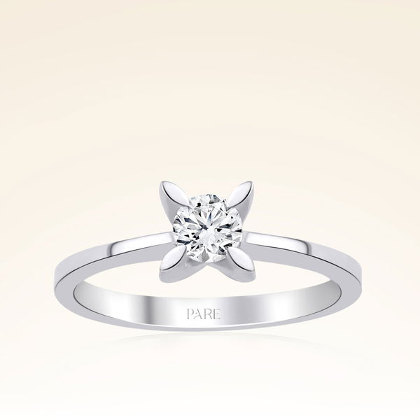 G Renk 0,30 Karat HRD Sertifikalı Tektaş Pırlanta Yüzük - Pare Pırlanta