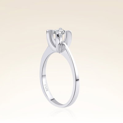 G Renk 0,30 Karat HRD Sertifikalı Tektaş Pırlanta Yüzük - Pare Pırlanta