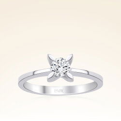 G Renk 0,30 Karat HRD Sertifikalı Tektaş Pırlanta Yüzük - 1