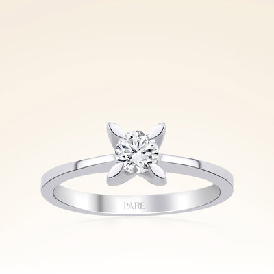 G Renk 0,30 Karat HRD Sertifikalı Tektaş Pırlanta Yüzük - Pare Pırlanta