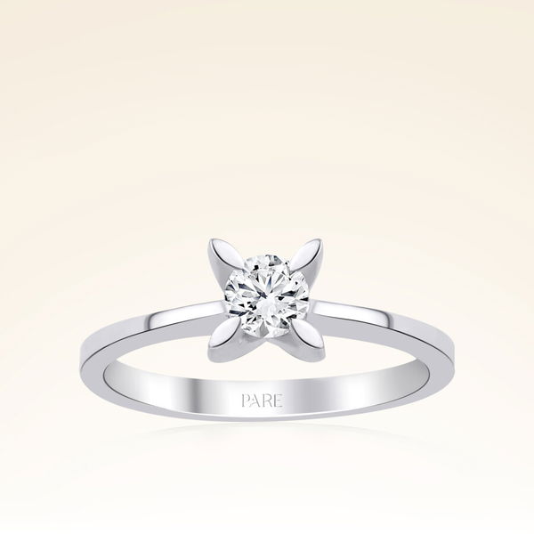 G Renk 0,30 Karat HRD Sertifikalı Tektaş Pırlanta Yüzük - Pare Pırlanta