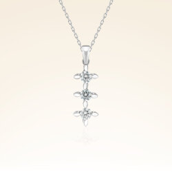 0,30 Karat Tria Pırlanta Kolye - 1