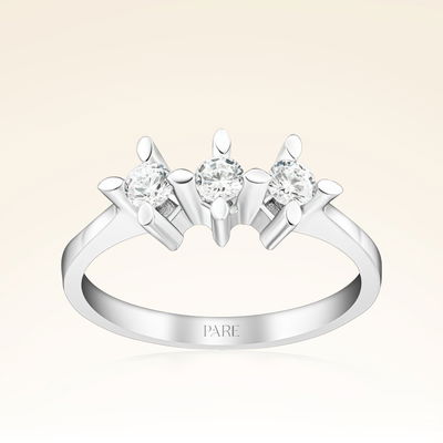 0,30 Karat Tria Pırlanta Yüzük - Pare Pırlanta
