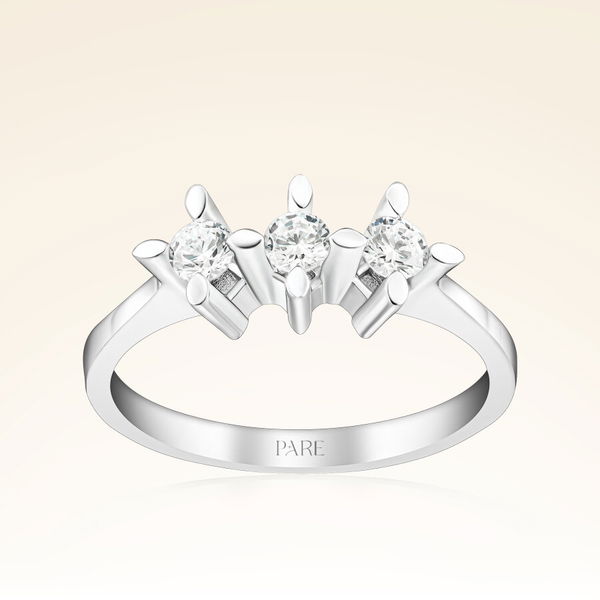 0,30 Karat Tria Pırlanta Yüzük - Pare Pırlanta