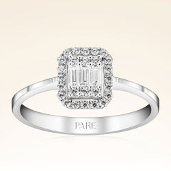 0,31 Karat Baget Pırlanta Yüzük - PR00066 - 1