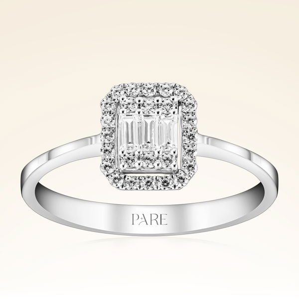 0,31 Karat Baget Pırlanta Yüzük - Pare Pırlanta