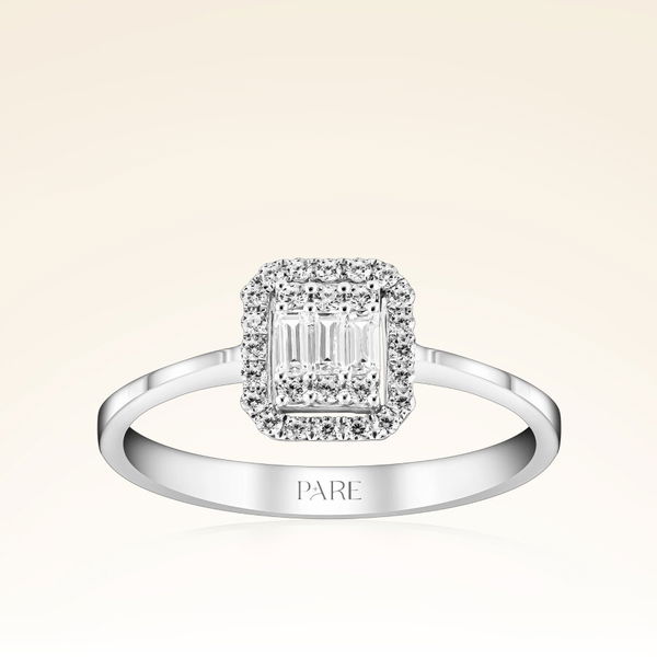 0,31 Karat Baget Pırlanta Yüzük - Pare Pırlanta