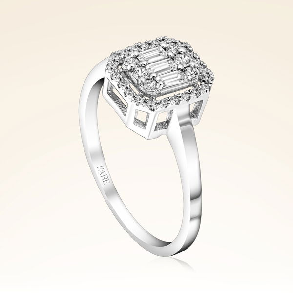 0,31 Karat Baget Pırlanta Yüzük - Pare Pırlanta