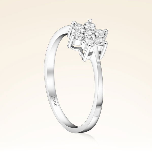 0,31 Karat Pırlanta Çiçek Yüzük - Pare Pırlanta