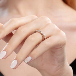 0,31 Karat Pırlantalı Trend Yüzük - 4