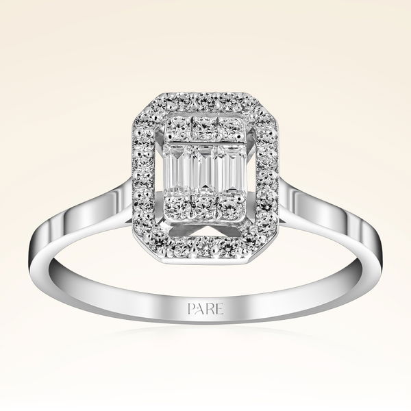 0,32 Karat Baget Pırlanta Yüzük - Pare Pırlanta