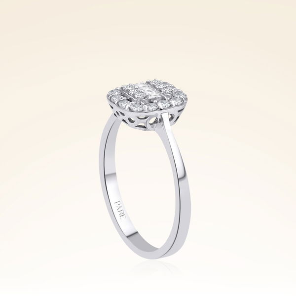  0,32 Karat Baget Pırlanta Yüzük - Pare Pırlanta