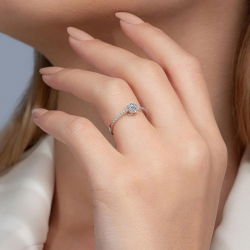 0,32 Karat Fantezi Pırlanta Yüzük - PR00352 - 4