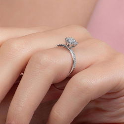0,32 Karat Fantezi Pırlanta Yüzük - PR00620 - 6
