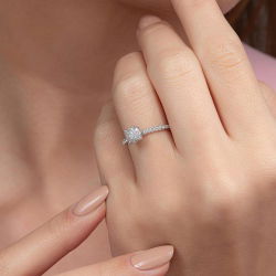 0,32 Karat Fantezi Pırlanta Yüzük - 4