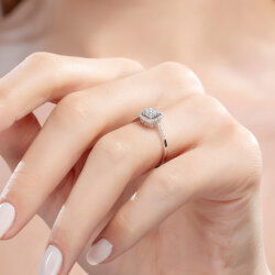 0,32 Karat Pırlanta Tasarım Yüzük - 4