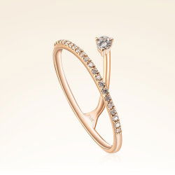 0,32 Karat Pırlantalı Trend Yüzük - 2