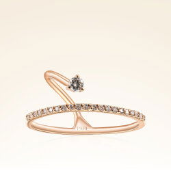 0,32 Karat Pırlantalı Trend Yüzük - 1