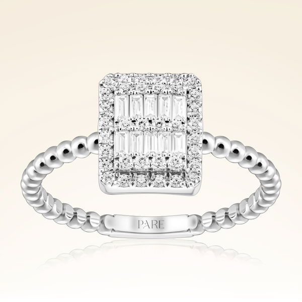 0,33 Karat Baget Pırlanta Yüzük - Pare Pırlanta