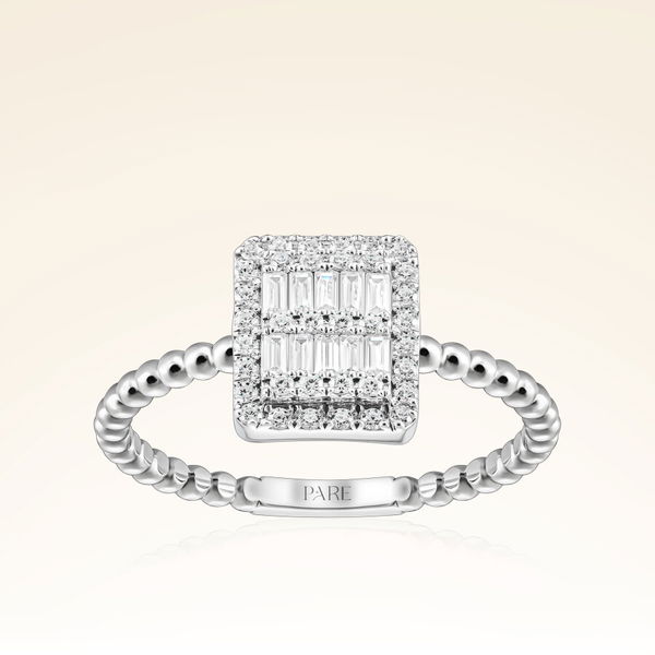 0,33 Karat Baget Pırlanta Yüzük - Pare Pırlanta