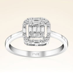0,33 Karat Baget Pırlanta Yüzük - PR00198 - 1