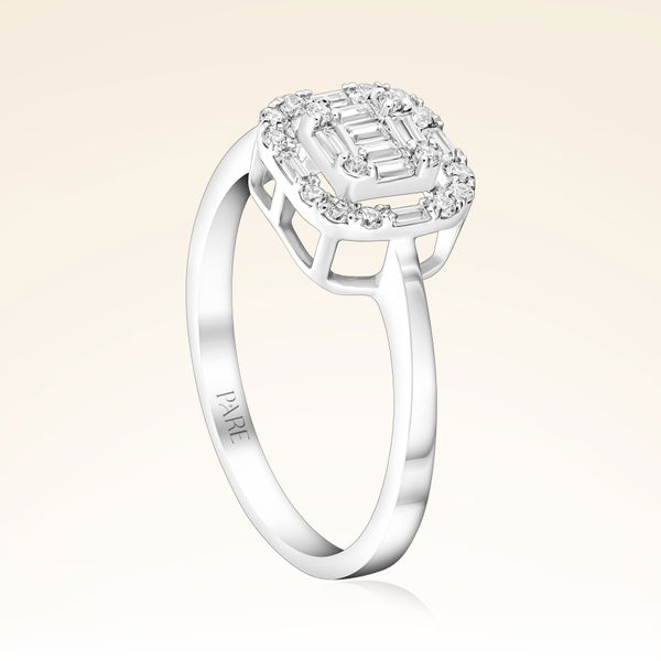 0,33 Karat Baget Pırlanta Yüzük - Pare Pırlanta