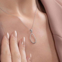 0,33 Karat Fantezi Pırlanta Kolye - PR00443 - 3
