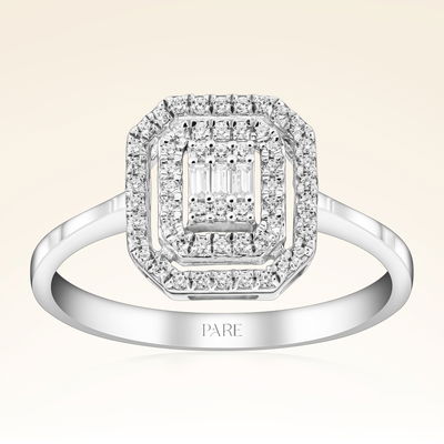 0,33 Karat Baget Pırlanta Yüzük - Pare Pırlanta