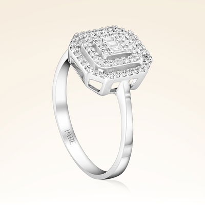 0,33 Karat Baget Pırlanta Yüzük - Pare Pırlanta