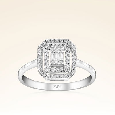 0,33 Karat Baget Pırlanta Yüzük - Pare Pırlanta