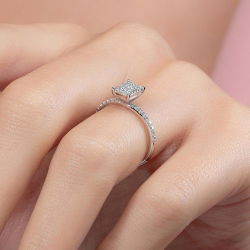 0,33 Karat Fantezi Pırlanta Yüzük - PR00625 - 6