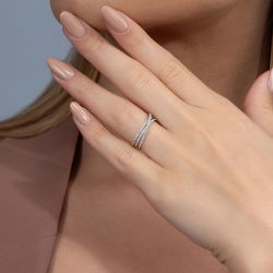 0,33 Karat Tasarım Pırlanta Yüzük - PR00430 - 4
